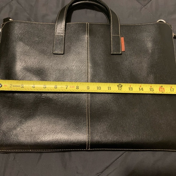 Frank Daniel Black Leather Men's Bag - Picture 13 of 16